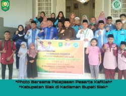 Pelepasan Peserta Perwakilan Kafillah Kabupaten Siak Mengikuti Fasi Tingkat Nasional di Palembang