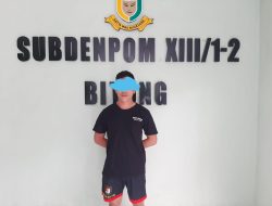 Subdenpom XIII/1-2 Bitung Ringkus Anggota TNI AD Desersi