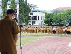 Wakil Walikota Hengky Honandar Pimpin Apel Kerja Jajaran Pemkot
