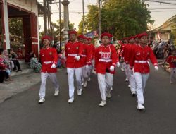 Gerak Jalan Pelajar Dan Fun Run Se Kecamatan Taman Dalam Rangka Peringati HUT RI ke 77