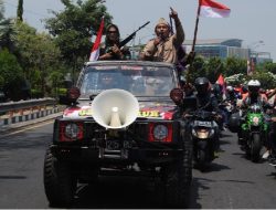Sambut Kemerdekaan RI Ke 77 Pioneer Jatim Pawai Keliling Kota Pahlawan Surabaya