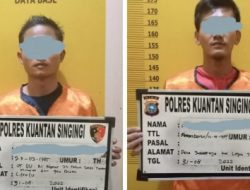 Satreskrim Polres Kuansing Tangkap dua Orang Pelaku Penyalahgunaan BBM Bersubsidi