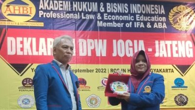 Akademi Hukum dan Bisnis Indonesia Deklarasikan DPW Jogja-Jateng