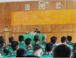 Komandan Kodim 0422/Lampung Barat,Tegaskan Pada Anggota Kodim 0422/LB Bahwa TNI Bukan Gerombolan Dan Tetap Solid