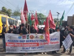 OKP dan Ormawi Grudukui Kantor Pemkab Lahat, Sampaikan Rapot Merah di Era Kepemimpinan Cik Ujang