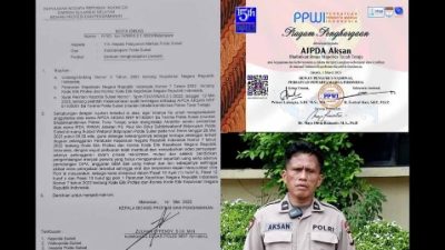 Pernyataan Sikap PPWI Atas Kriminalisasi Aipda Aksan oleh Polda Sulawesi Selatan