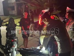Patroli Malam KRYD, Polres Way Kanan Himbau Pemuda Tidak Kebut-kebutan Dijalan