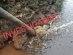 Diduga PT GSL Buang Limbah Ke DAS Bedeng Sikuran Inuman
