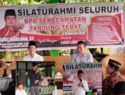Yulius Maulana Adakan Silaturahmi Bersama Seluruh BPD Se-kecamatan Tanjung Tebat