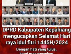Pimpinan Dan Staf DPRD Kepahiang Mengucapkan Selamat Hari Raya Idul Fitri 1445 H 2024 M