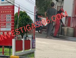 SPBU 14.293.134 Rengat Layani Pembelian BBM Gunakan Jerigen Diduga Kangkangi Aturan BPH Dan UU Migas