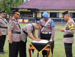 Kapolresta Magelang Pimpin Sertijab Kasatpamobvit Dan Kapolsek Tegalrejo