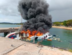 Insiden Terbakar Speedboat Bela 72 Di Pelabuhan Regional Bobong Cagub Benny Laos Dinyatakan Meninggal Dunia