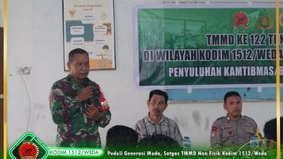 Peduli Generasi Muda, Satgas TMMD Kodim 1512/Weda Berikan Penyuluhan Bahaya Narkoba