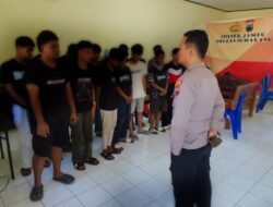 Polres Semarang amankan 14 Remaja Yang Lakukan Tawuran Di Wilayah Kecamatan Jambu