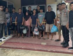 Tuju Pelaku Curanmor Berhasil Di Bekuk Polsek Peranap