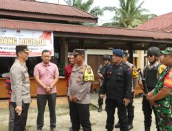 Kapolres Inhu Dan Tim Pamatwil Polda Riau Monitoring Logistik di PPK
