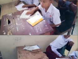 Siswa SDN 61 Afe Taduma Belajar Di Atas Kursi Rusak Dan Meja Berlubang, Dinas Pendidikan Duduk Manis Di Kantor Megah
