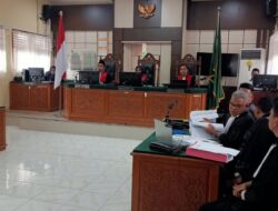 Pengadilan Negeri Rengat Gelar Sidang Kades Seberida Ria Saprina Hadirkan Saksi Dari PT NHR
