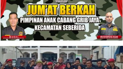 DPC GRIB Kab Inhu Dan PAC GRIB Seberida Giat Jumaat Barokah 250 Bungkus Nasi Di Salurkan