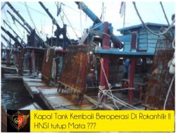 Para Nelayan Meminta Diskanlut Rohil Menindak Tegas Kapal Tank Penangkap Kerang Asal Tanjung Balai Asahan
