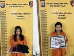 Ke Dua Wanita Muda Diringkus Satresnarkoba Polres Inhu 