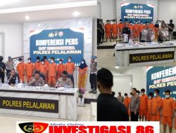Dahsyat!! Dalam 1 Bulan Polres Pelalawan Sukses Membongkar Jaringan Pengedar Narkoba 27 Bandar Di bungkus 