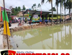 Semarak HUT Bhayangkara ke-79, Polsek Kerinci Kanan Gelar Lomba Mancing Mania Bersama Warga