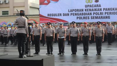 61 Personel Polres Semarang Peroleh Kenaikan Pangkat