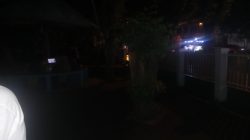 Foto Lokasi taman Nukila Kota Ternate Gelap di Malam Hari akibat los Strom Ilegal PLN Putuskan Jaringan Listrik