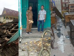 Pohon Tumbang Timpa Ruang Kelas SMPN1 Pangkalan Kerinci