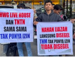 Mahasiswa Demo Desak HW Live House Ditutup Karena Tak Kantongi Izin Bar, Klub, LSU Dan Gangu Warga