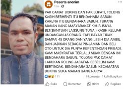 Viral di facebook,Bendahara Desa sabun Bantah Isu’Makan’Dana BLT