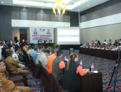 Kasrem 152/Baabullah Hadiri Rapat Koordinasi Penanganan Darurat Bencana Hidrometeorologi di Maluku Utara