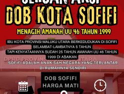 DOB Sofifi adalah Hak Konstitusional Bukan Permintaan Belas Kasihan, Markas Bergerak Menuntut Keadilan Pemekaran Duduki Kantor Deprov Malut