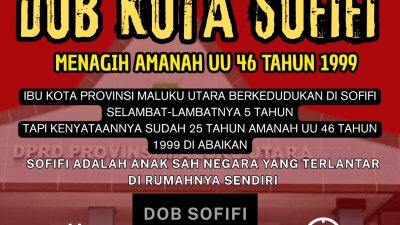 DOB Sofifi adalah Hak Konstitusional Bukan Permintaan Belas Kasihan, Markas Bergerak Menuntut Keadilan Pemekaran Duduki Kantor Deprov Malut