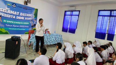 Satreskrim Polres Karimun Sosialisasi Anti-Bullying Di SMP Cahaya Meral
