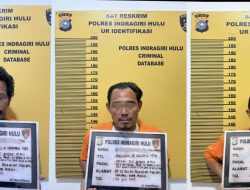 Polres Inhu Tangkap Kades Alim Cs Kasus Karhutla