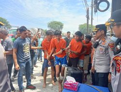 Polsek Sunggal Tangkap Komplotan Begal Sadis Kerap Beraksi Di Medan-Binjai, 5 Orang Positif Narkoba