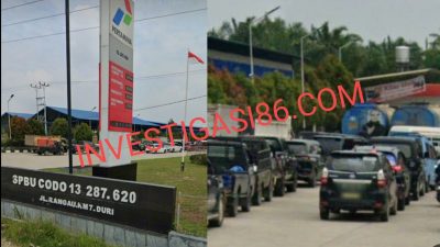 Diduga SPBU CODO 13.287.620 Jl. Rangau KM 7 Duri Suplai BBM Bersubsidi Ke Mafia NIKO, Dirut Pertamina Dan Kapolres Bengkalis Diminta Bertindak Tegas Tangkap Mafianya