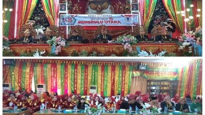 Rapat Paripurna DPRD, Bupati Bengkulu Utara Sampaikan Nota Pengantar LKPJ Tahun 2024