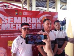 Semarak HUT RI, Polres Karimun Hibur Warga Dengan Olahraga, Pasar Murah Dan Lomba Rakyat