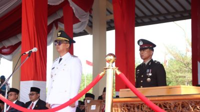 Polres Karimun Jadi Pelaksana Upacara HUT Ke-80 Kemerdekaan RI