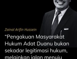 Masyarakat Hukum Adat Duanu : Jalan Menuju Pengakuan Dan Pemberdayaan