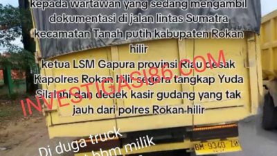 Oknum Supir Pembawa BBM Oplosan Ilegall Milik Bos Mafia Yudha Silalahi Arogan Merasa Kebal Hukum Tidak Takut Dilaporkan Ke Polda Riau