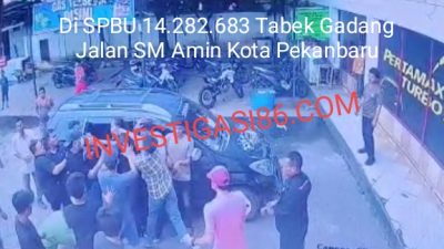 Enam Oknum Wartawan Dikeroyok Di SPBU 14.282.683 Tabek Gadang Jalan SM Amin Kota Pekanbaru, Dirreskrimum Polda Riau Diminta Tindak Tegas Dan Tangkap Pelakunya