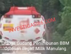 Diduga BBM Mobil Tengki Pertamina Dioplos Dengan BBM Ilegal Milik Yudha Silalahi Di Sebuah Gudang Penimbunan BBM Ilegal Diduga Milik Manulang Mantan Oknum Polisi Di Dumai