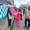 Sambut HUT RI-80, Polres Rejang Lebong Bersama Bhayangkari Bagikan 1000 Pcs Bendera Merah Putih 