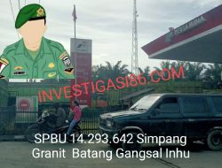 Masyarakat Sebut : Diduga Hakim Oknum TNI Kampar Terlibat Kuras BBM Bersubsidi Di SPBU 14.293.642 Simpang Granit Seberida Inhu, Danrem 031 Wirabima Diminta Tindak Tegas Jangan Tutup Mata
