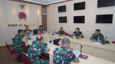 Danrem 152/Baabullah Tekankan Transparansi Panitia Werving Caba Gel II dan Cata Gel III TA 2025